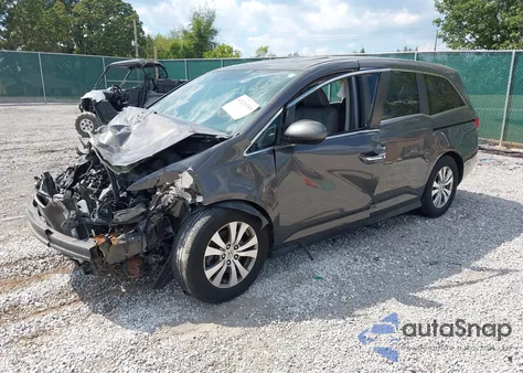 2014 Honda Odyssey Ex-L z USA, uszkodzony, nr VIN 5FNRL5H66EB094740